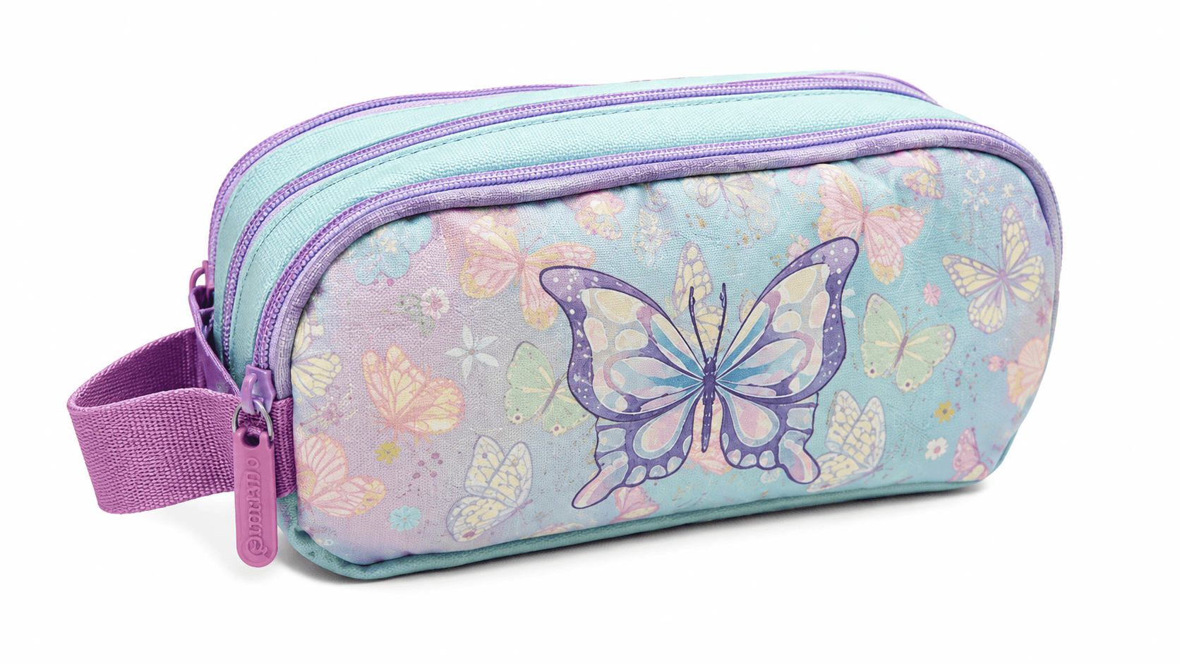Trousse cristal Scolaire 3 poches Fillette  CR-1103