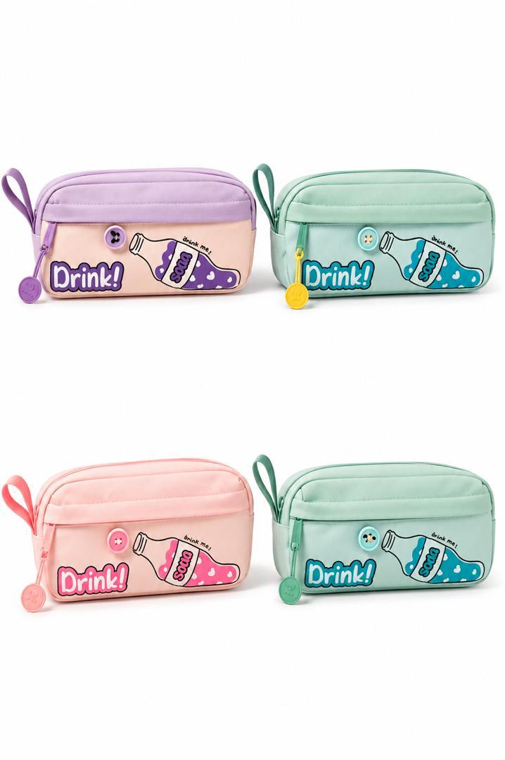 Trousse scolaire cristal Drink CR-12017