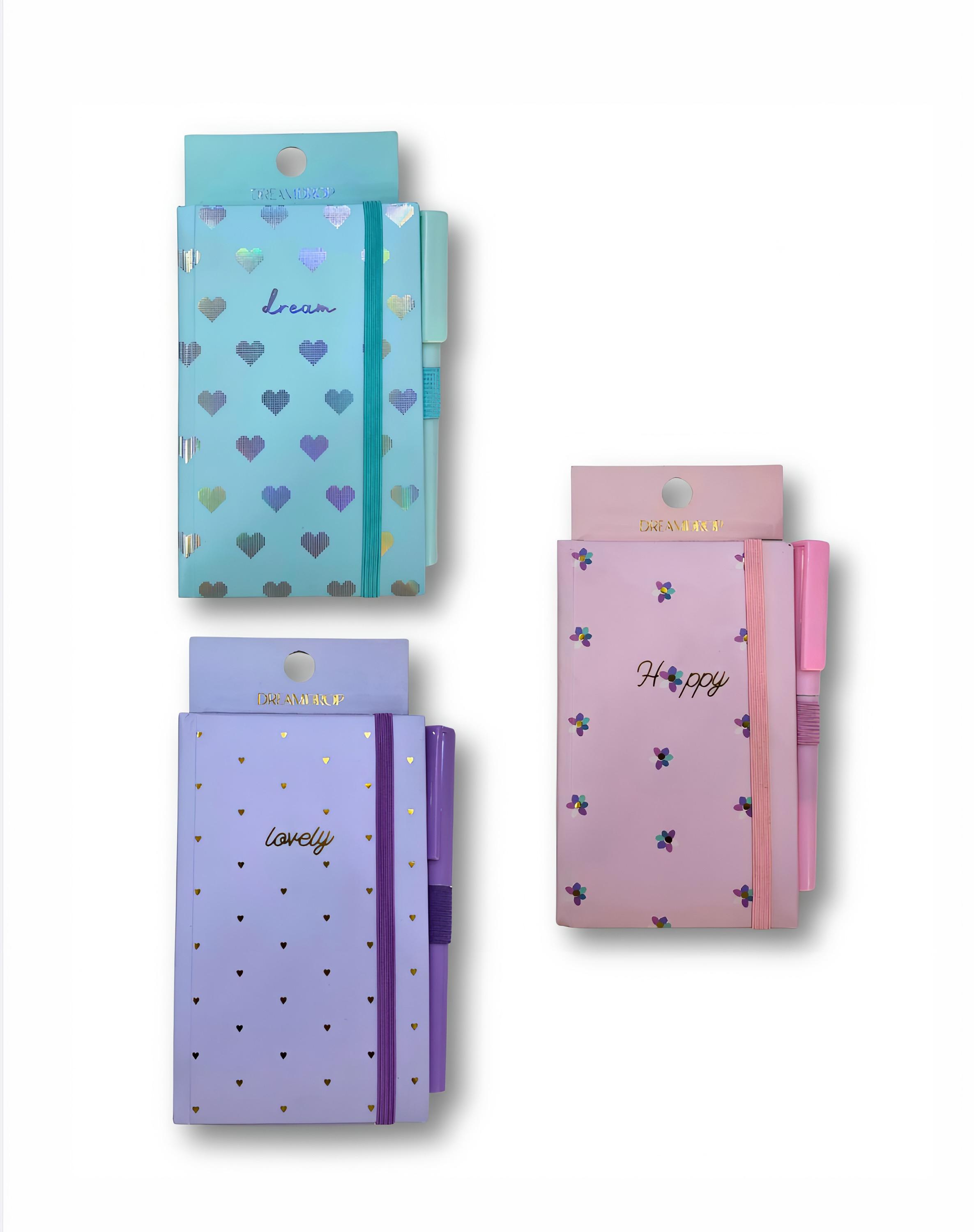 MINI CARNETS AVEC STYLO -BHM-