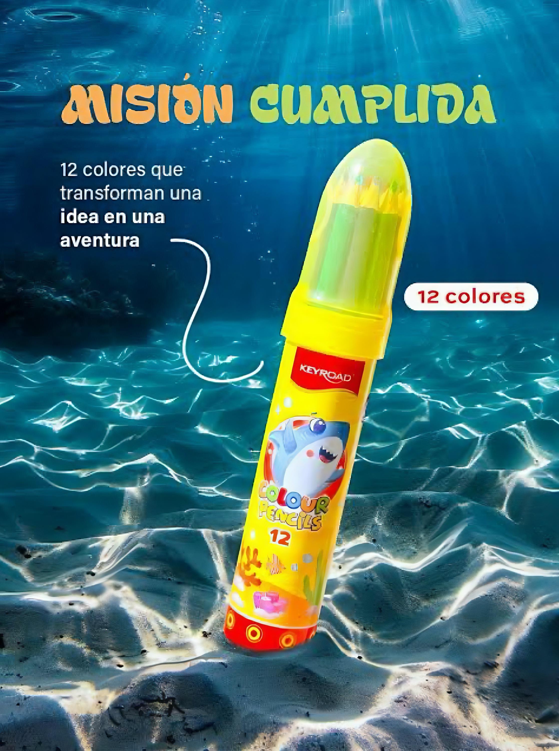 CRAYON DE COULEUR EN BOITE KEYROAD KR972228