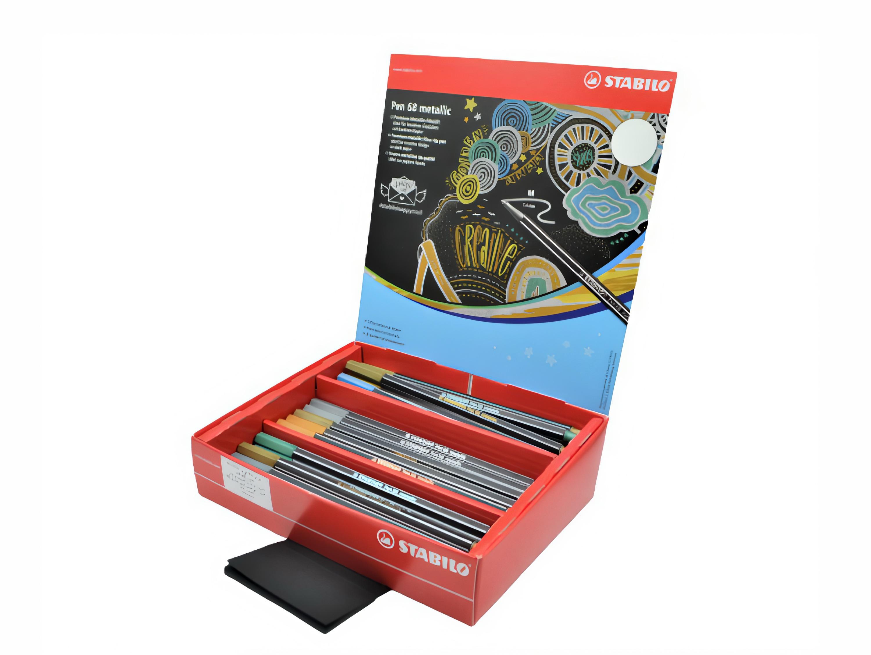 FEUTRES PEN 68 METALLIC -STABILO- 1.4 MM