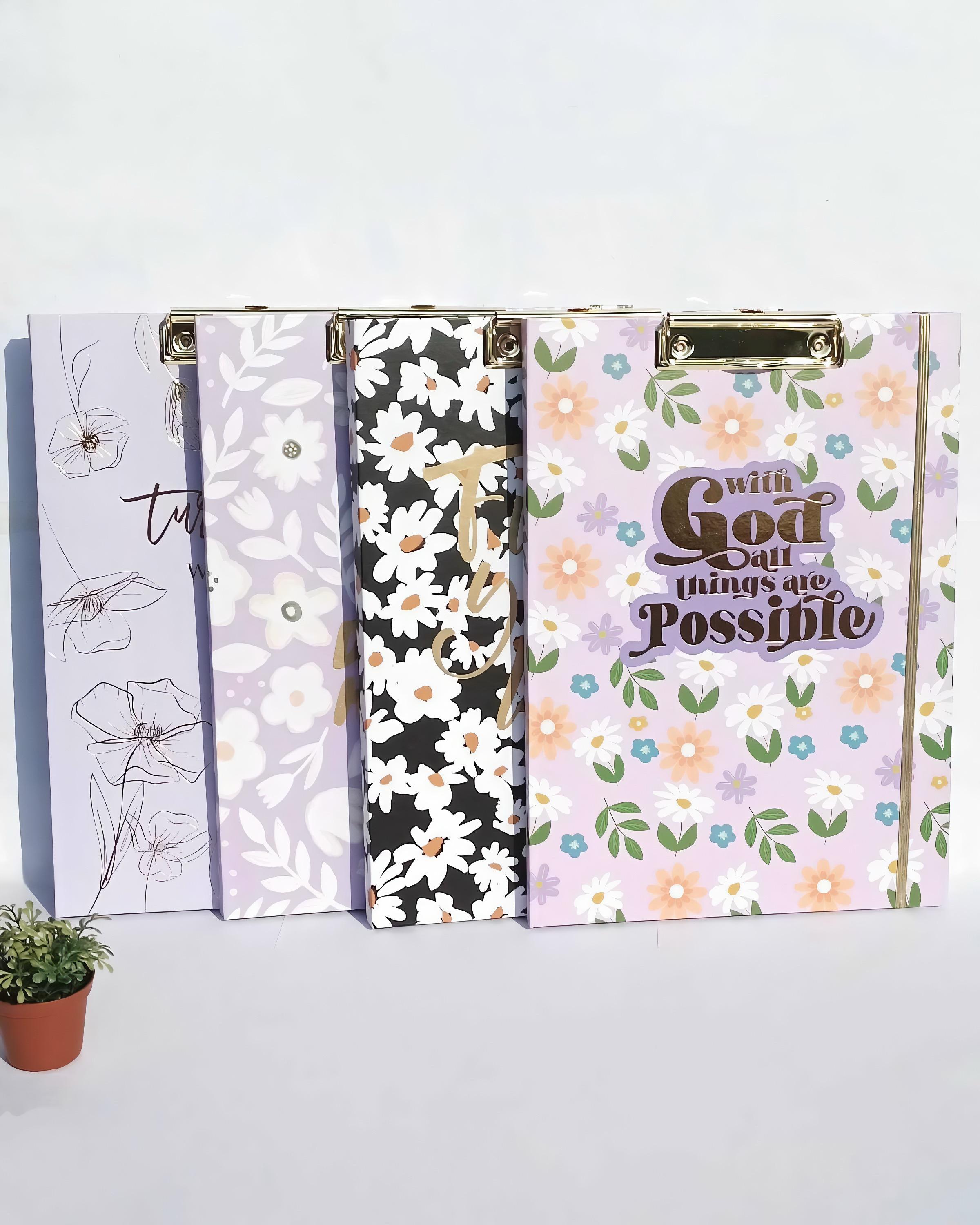 CLIP BOARD AVEC BLOC DE PAPIER